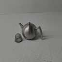 Stainless Steel Tea Pot With Removable Infuser For Loose Leaf and Tea Bags, Hot Water Fast to Boil, Dishwasher Safe and Heat Resistant (Silver, 1 Quarts/Liters)