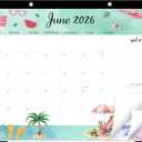 GuassLee Monthly Large Desk Calendar 2026-2027 - 19 Months 22" x 17" Calendar from Jun. 2026 to Dec. 2027, Large Monthly Planner with Holiday Watercolor Design for Office School Home Organizing