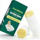 20 Count 3 Mil FrostMusic Cat Litter Box Liners - 31" x 17" Tear-Resistant Cat Litter Bags - Waterproof Kitty Litter Liners - Fits Litterbox Pan Sizes Medium