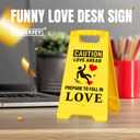 4 x Dad Gifts for Fathers Day Husband - Valentines Day Love Gifts Funny Mini Desk Decor Sign - Anniversary Birthday Gift for Dads Husband, Fathers Days Gift for Men Dad - Mini Love Sign