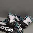 2PM SPORTS Cytia Pink Girls Adjustable Illuminating Inline Skates with Light up Wheels, Fun Flashing Beginner Roller Skates for Kids (Medium - Big Kid (13C-3 US), Mint)