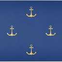 susiyo Gold Nautical Anchor Trivet & Table Runner, Heat Resistant 230F Table Trivet Runner Kitchen Table Runners Waterproof Protect Table Countertop Reversible for Hot Dishes Plates Pots