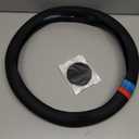 Nappa Leather Car Steering Wheel Cover for 2023 2024 2025 2026 Lexus TX350 500h RX350 ES350 NX350 300 350h 250 IS250 350 Accessories, Universal 14.5-15 Inch, Non-Slip&Breathable