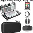 HEYSTOP Carrying Case for Nintendo Switch 2 2025, Portable Switch Travel Bag with More Space, Protective Case Compatible with Nintendo Switch 2 Accessories, black