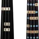 Fantastic Finger Guide for Violins - Music Accessories for String Instruments, Fingerboard and Fretboard Stickers, Learn to Play Violin or Fiddle Notes, Combo: D Major and All Notes Guides 1/2 SIZE