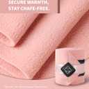 Horse Polo Wraps Upgrade with Bling Leg Wraps for Horses 4-Pack Fleece Leg Wraps Stable Supplies-Salmon Rose, M