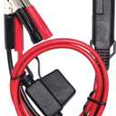 SPARKING 1.5FT 12V Battery Alligator Clip to SAE 2Pin Quick Disconnect Cable SAE to Battery Clamp Cable 7.5A Fuse(1 PACK)