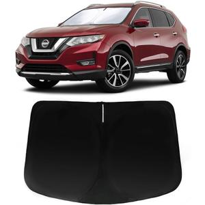 Windshield Sun Shade for Nissan Rogue 2014-2020, Car Front Window Sunshade with 240T Sun Visor Protector Blocks UV Rays Heat Sun Shield Accessories
