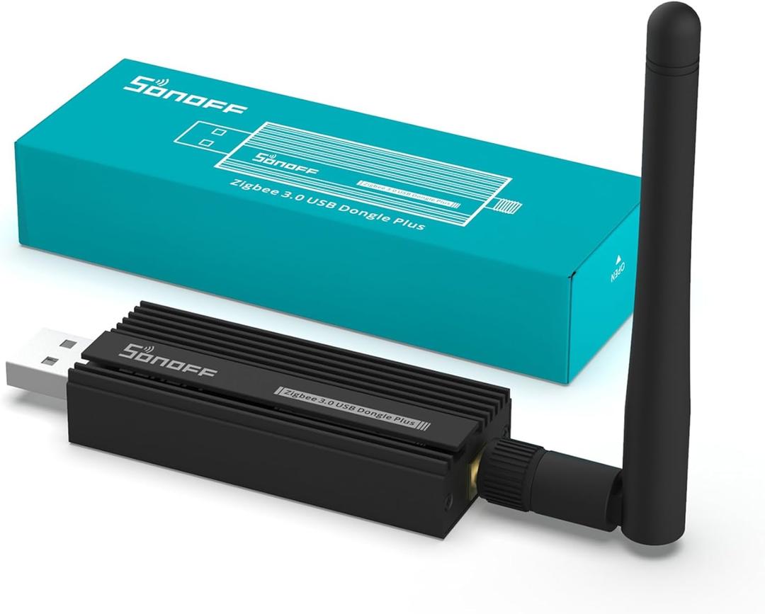 SONOFF Zigbee 3.0 USB Dongle PlusE Gateway, Universal Wireless Zigbee USB Adapter with Antenna for Home Assistant, Open HAB, Zigbee2MQTT etc