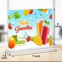Acrylic Sign Holder 7x5,6 Pack Clear Sign Holder Double Sided Table Menu Horizontal Desktop Display Stand Paper Flyer Holder Tabletop Sign Holder Suitable for Restaurants, Office, Store, Hotels