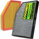 Cabin & Engine Air Filter Kit for 2018-2019 X3 (XDrive30i/SDrive30i/M40i), 2019 X4; 2020-2021 X3 (XDrive30i/SDrive30i); 2020-2022 X4 (XDrive30i Only), Replaces 64119382885, 13718577171