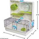 MidWest Homes for Pets Hamster Cage | Awesome Arcade Hamster Home (White) | 18.11 x 11.61 x 21.26 Inch