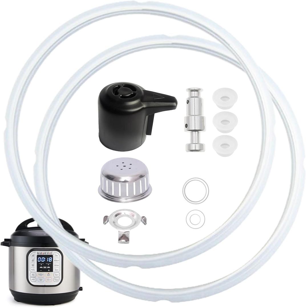 11 PCS Instant Pot Accessories for Duo 3 Qt and Duo Plus 3 Qt, InstantPot Replacement Parts Include Sealing Ring, Steam Release Valve, Anti-Block Shield, Valve Sealing Ring, Float Valve and Gasket (11PCS 3QT)