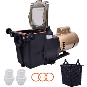 W3SP2610X15 Super Pool Pump - 1.5 HP, 110/220V, Compatible with Hayward SP2610X15 Super Pump, Single Speed High Efficiency Pool Pump for In-Ground Pool and Spa, Quiet Operation & Leak-Resistant