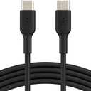 Belkin BoostCharge USB-C to USB-C Cable (1M/3.3ft) for iPhone 16, iPhone 16 Pro, Samsung Galaxy S25, S24, Pixel 9 & 8, iPad Pro, Nintendo Switch 2, Carplay & More – Black