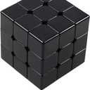 Blank Speed Cube 3X3, Puzzle Toys, Stress Relieve Toys, Classroom Prizes and School Rewards (Black)