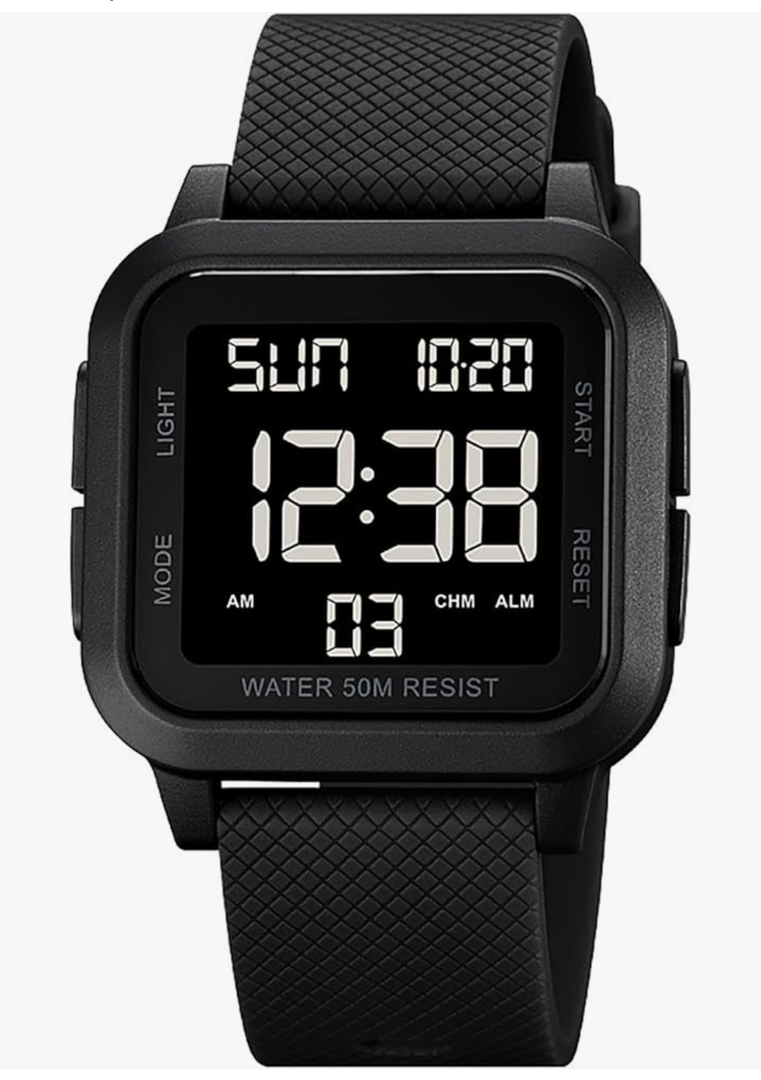 BESTKANG Unisex LED Digital Watch Women Men Digital Sports Watch Fashion Simple Luminous Waterproof Watch