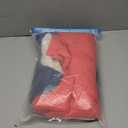 ASENKU Dog Winter Coat - Waterproof Windproof Dog Jacket, Warm Snowproof Doggie Puffer Vest for Cold Weather, Lightweight Snow Coats for Small Medium Large Dogs (Red & Navy, XXXL)