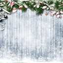 WOLADA 7x5FT Christmas Backdrop Snowflake Christmas Wood Wall Photography Backdrop Xmas Rustic Vintage Wooden Floor Background for Kids Portrait Photo Studio Booth Photobooth Photographer Prop 11717 (White)