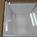 CroBlissful Acrylic Draft Cover with Front Overhanging Panel Shield for Lab Equipment or Office Use (18 x 18 x 18 Inches)