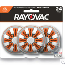 RAYOVAC 13CR-24 HEARING AID BATTERY 24PK