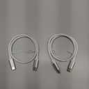 DDIYYI 240W 100W Short USB C to USB C Cable 1ft 2-Pack, PD3.1 Fast Charging USBC Type C Charger Cord Braided for iPhone 17 Air 17 16 Pro Max 12 Inch Portable Cord Macbook Pro Samsung etc.(White)(0.3M)