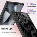 SEXYMOM Magnetic for Samsung Galaxy S24 Ultra Case - Wireless Charging Compatible,Cute Floral Design for Women and Girls,Slim Fit Translucent Matte Phone Case - King Cobra