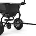 YITAMOTOR Tow-Behind Lawn & Garden Broadcast Spreader, Fertilizer Spreader with 13" Pneumatic Tires and Adjustable Flow Control Lever, for Fertilizer, Grass Seed, Salt, Ice Melt, 130 lbs Capacity