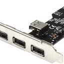 Internal USB 2.0 PCI Card, 5 Port (4 External & 1 Internal) PCI Expansion to USB 2 Adapter Hub Controller, High Speed 480Mbps for Desktop