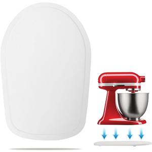 KitchenAid 4.5-5 Qt Bamboo Mixer Slider - Tilt Head Stand Mixer Appliance Mover Storage Sliding Tray (White)