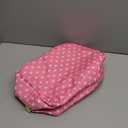 Large Makeup Bag Pouch, Nylon Women Travel Toiletry Storage Bag Preppy Cosmetic Bag for Girls, Big Makeup Organizer Bag Cute Zipper Pouch Skincare Bag for Sport School Work Gift(Large-Pink Heart)