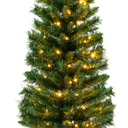 4 Feet Pre-Lit Potted Christmas Tree