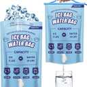 Hydro2Go Reusable Large Leakproof Ice Bags - Extra Large Capacity - Instant Cooler - Long Lasting - Ideal for Camping, Fishing, Picnic, Hiking, Beach