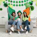 11pcs St Patricks Day Decorations with Window Clings Shamrock Banner Acrylic Heart Shamrocks Decorations for Home Decor