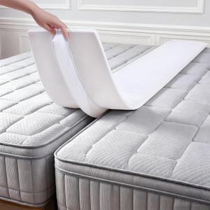Vekkia 8012Wide & Thin Split King Gap Filler for Adjustable Bed | Fits 1.5-3Gaps, Easy Install, Bed Bridge Twin XL to King, Washable Cover, Fits College Dorm, Guest Room, Hotel & Rentals, 8012in