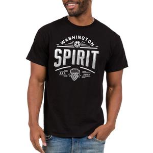 Junk Food NWSL - Deco Modern - Officially Licensed Adult Short Sleeve Fan Tee for Men and Women (Medium, Black)
