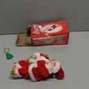 Upgraded Climbing Santa Claus on Rope, Animated Electric Musical Christmas Ornament with 3 Modes, Secure Tree Hook & Reinforced White PVC Case, Heartwarming Holiday Decoration Gift