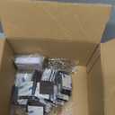 Teenyyou 100 Sets 50mm/ 2 Inch Button Press Supplies Square Button Parts DIY Fridge Magnets Craft Set Including Magnet, Metal Cover, Plastic Back Cover, Pins, Transparent Film, Blank Paper