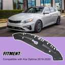 XQSMWF Radiator Support Cover Compatible with Kia Optima 2019 2020, Replace 86360D4500 86360D5500 Front Upper Bumper Grille Radiator Sight Shield Support Cover Trim