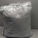 HOMBYS Oversized King Faux Fur Fluffy Comforter Set 120x120, 3 Piece Shaggy Plush Velvet Bedding Thick Comforter with Shams, Extra Soft and Warm,Light Grey