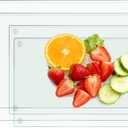 4 Pack Tempered Glass Cutting Board for Kitchen Counter, 16x12 & 12x8 Clear Chopping Boards with Non-Slip Feet for Countertop - Scratch Resistant,Long Lasting, Dishwasher Safe