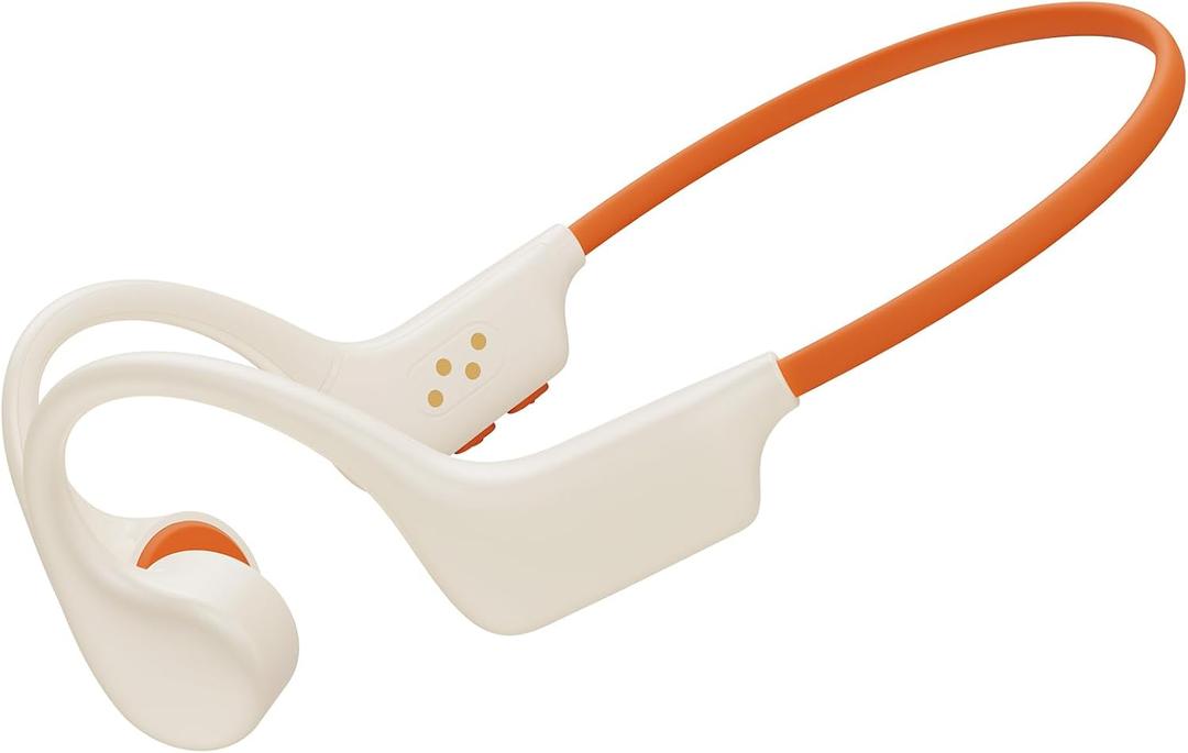 snowpanda Bone Conduction Headphones, Wireless Open-Ear Bluetooth 5.3, 32GB MP3 Player, 8 Hours Battery, IP68 Waterproof – for Running, Workouts