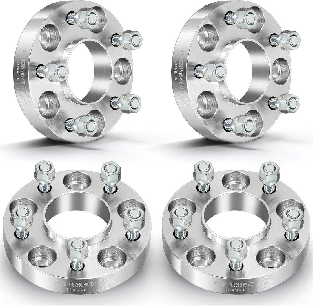 ECCPP 4PCS 25mm 1" 5x120mm Hubcentric Wheel Spacers 5 Lug 72.56 Fits for E38 E31 E60 E61 E82 E88 E90 E91 |1991-2011 for BMW M3 2006-2010 for BMW M5 2008-2008 for BMW M6 with Extended Lug Bolts 12x1.5