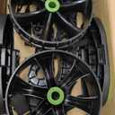 Ulticor Kayak Cart, Puncture-Free Wheels Assembles and Disassembles Within Seconds  Easy to Store  No Tools Required  All-Terrain Durable Kayak and Canoe Cart with Adjustable Straps (Green - Black)