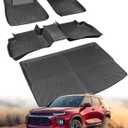 CARxion for Chevy Trailblazer Floor Mats & Cargo Liner 2021-2025 (AWD Only), Custom Fit All-Weather TPE Rubber Carpet 4PC Full Set, Heavy Duty Anti-Slip Protection for 2025 2024 2023 2022 2021 SUVs