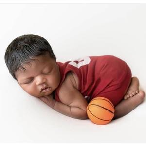 Zeroest Newborn Baby Boy Girl Photography Props Basketball Theme Outfits Baseball Football Fabric Set for Newborn Photo Shoot