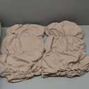 Masaca Oversized King Comforter 120x120,3 Pieces Farmhouse Ruffle Bedding Comforter,Light Taupe Shabby Boho Chic Oversized Comforter King Size,Lightweight Soft Microfiber Cal King Bedding Set