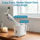 Facial Steamer Nano Ionic Face Steamer with 360 Rotating Arm, Esthetician Facial Steamer for Deep Cleaning, Portable Spa Facial Machine for Home Salon