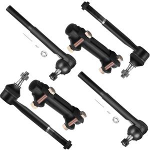 SCITOO 6pcs Suspension Kit 2 Outer 2 Inner Tie Rod Ends 2 Tie Rod End Adjusting Sleeves for Chevrolet C1500 C2500 C3500 Pickup Suburban Express 1500 2500 3500 Tahoe RWD for GMC Series 1988-99 ES2836RL