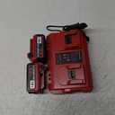 Upgraded 18V 6.0Ah Batteries Replacement for Milwaukee M-18 Battery 2Pack and 1 Charger Set(2-Port) (Red)